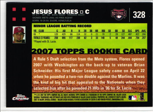 2007 Topps Chrome Jesus Flores