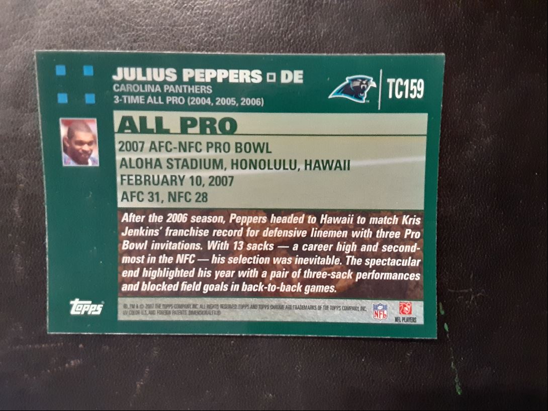 2007 Topps Chrome Julius Peppers