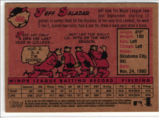 2007 Topps Heritage Jeff Salazar