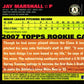 2007 Topps Red Back Jay Marshall