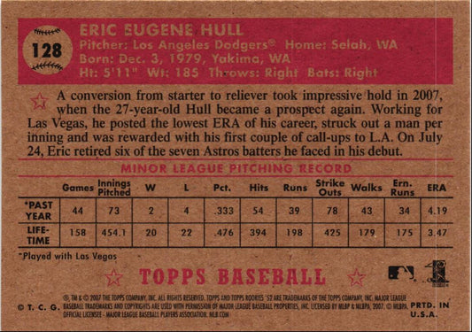 2007 Topps Rookie 1952 Edition Eric Hull