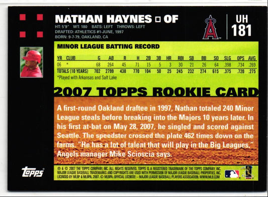 2007 Topps Updates & Highlights Nathan Haynes