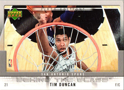 2007 Upper Deck First Edition Behind the Glass Tim Duncan