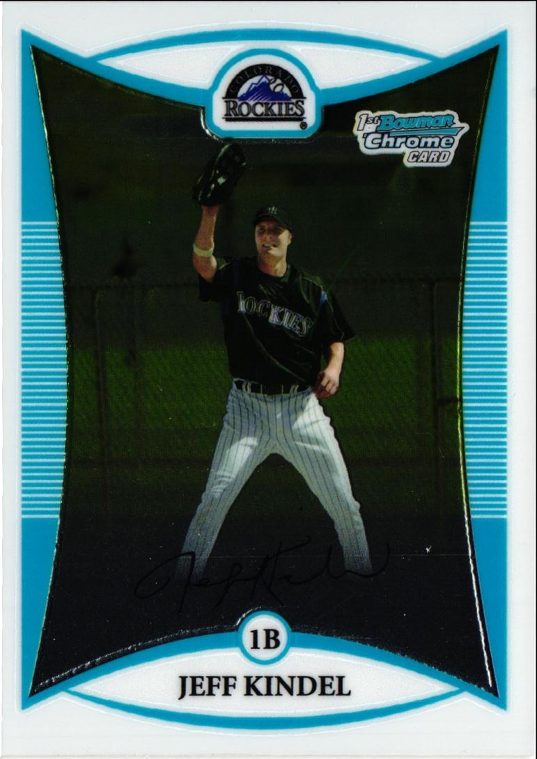 2008 Bowman Chrome Prospects Jeff Kindel