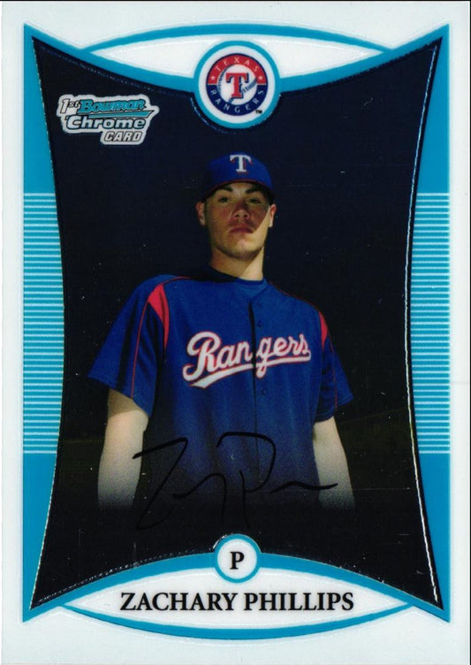 2008 Bowman Chrome Prospects Zachary Phillips