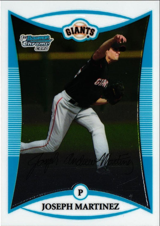 2008 Bowman Chrome Prospects Joe Martinez