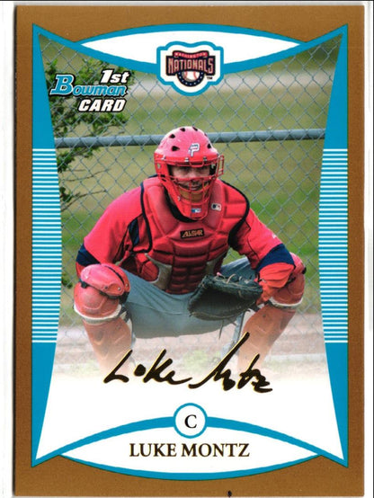 2008 Bowman Prospects Luke Montz