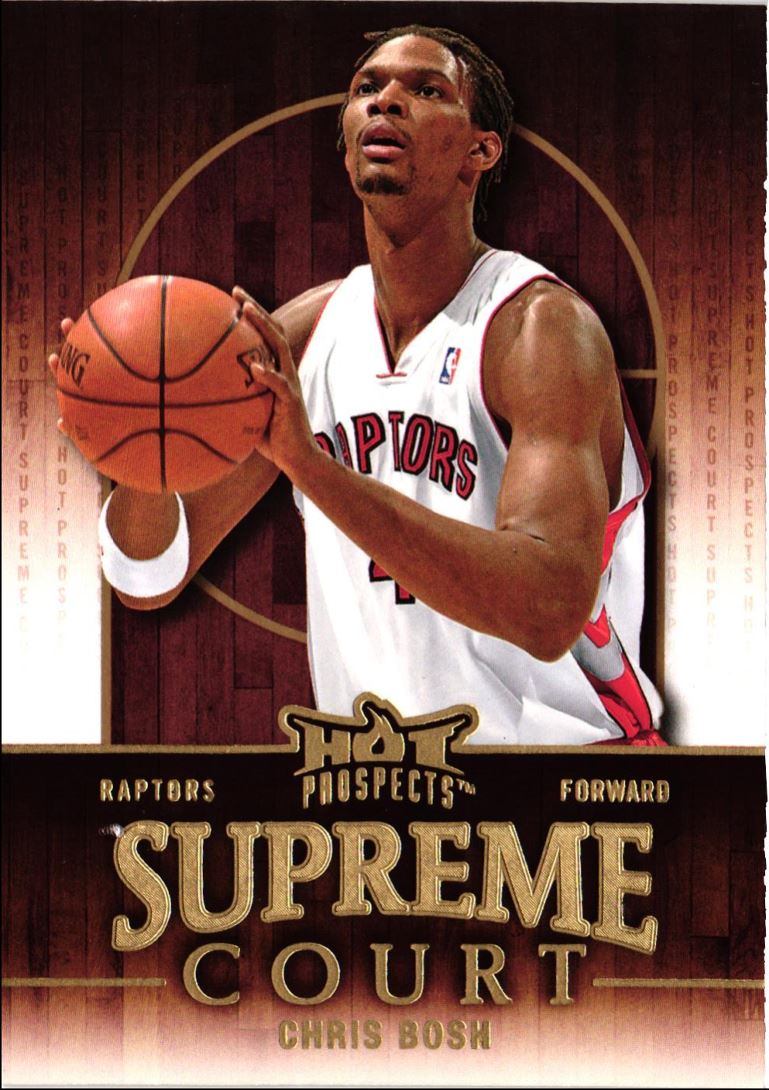 2008 Fleer Hot Prospects Supreme Court Chris Bosh