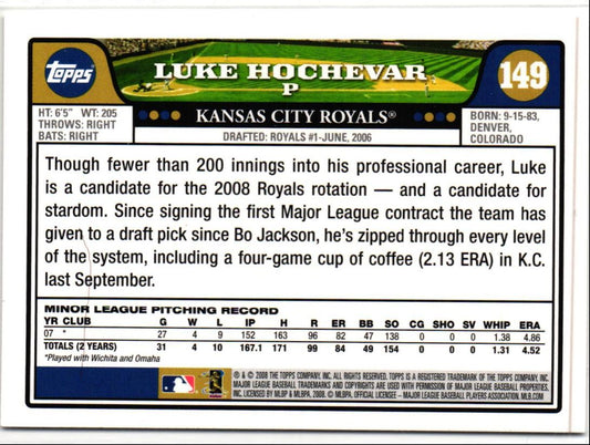 2008 Topps Luke Hochevar