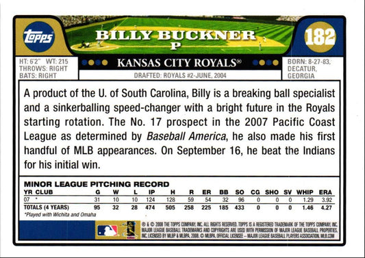 2008 Topps Billy Buckner