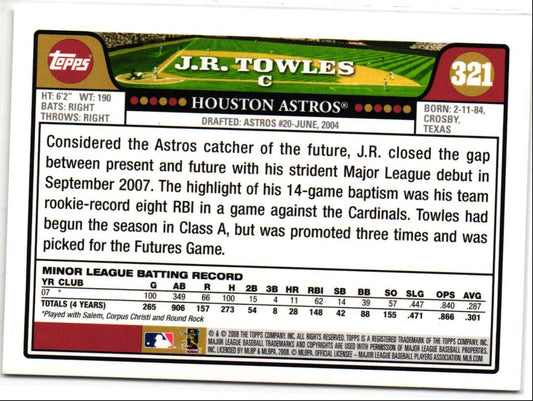 2008 Topps J.R. Towles