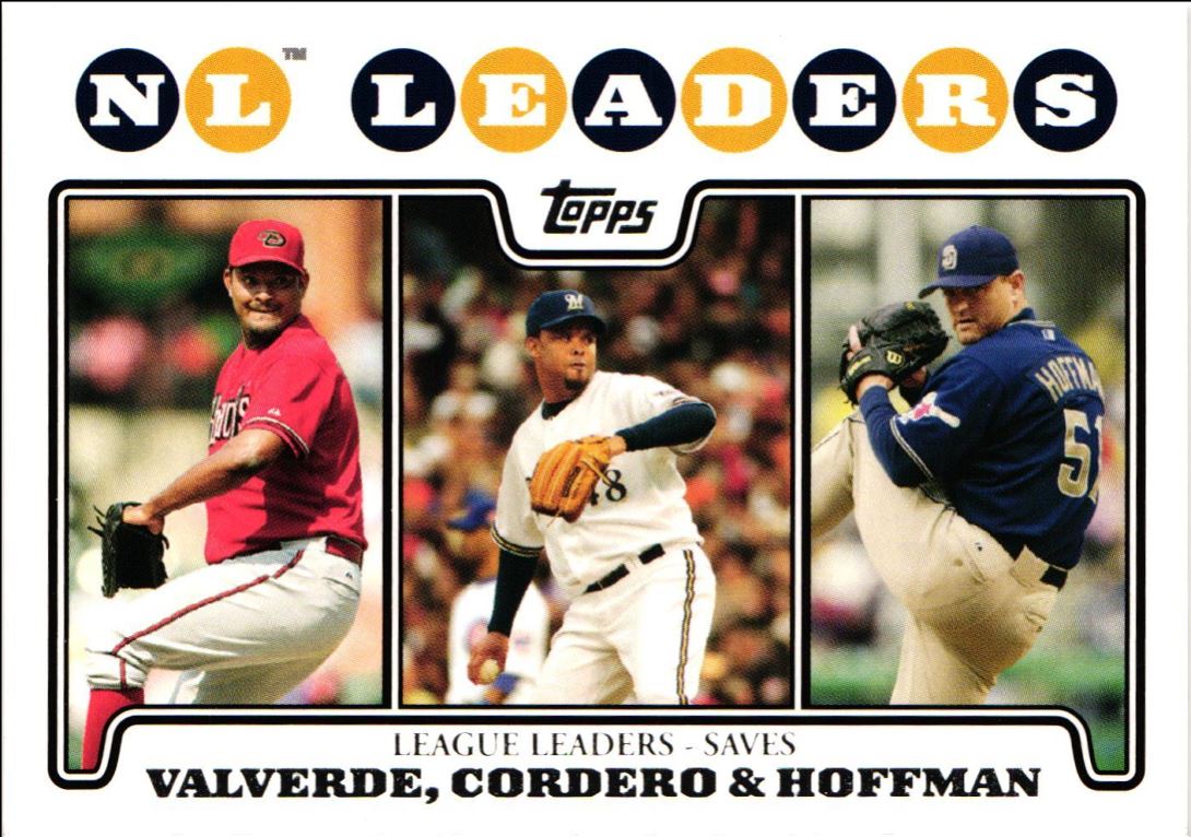 2008 Topps Jose Valverde/Francisco Cordero/Trevor Hoffman