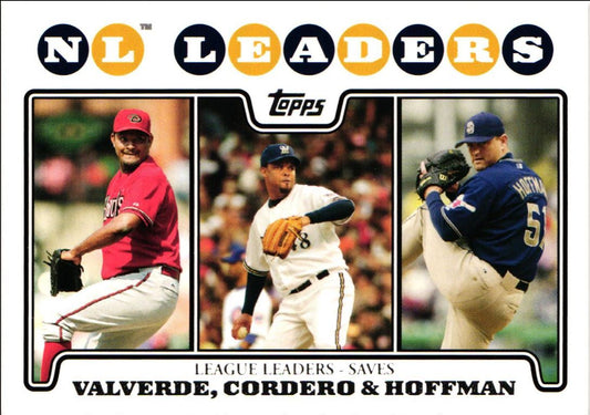 2008 Topps Jose Valverde/Francisco Cordero/Trevor Hoffman