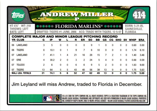 2008 Topps Andrew Miller