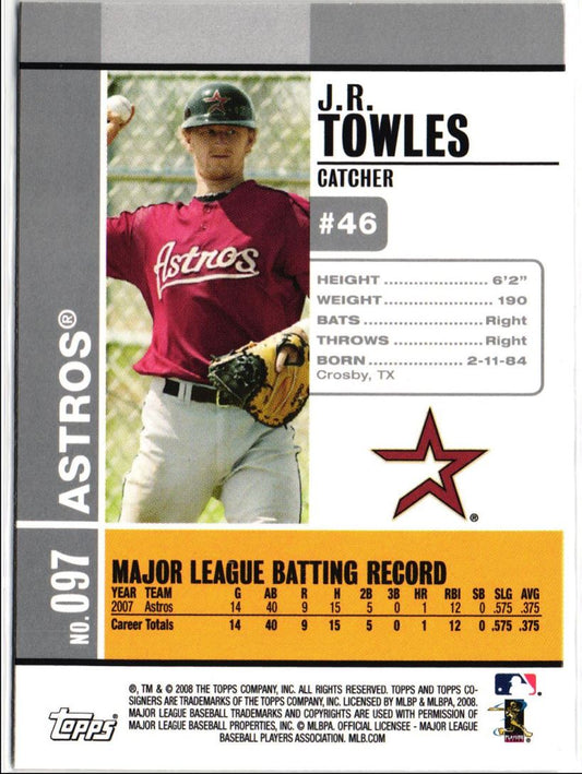 2008 Topps Co-Signers J.R. Towles