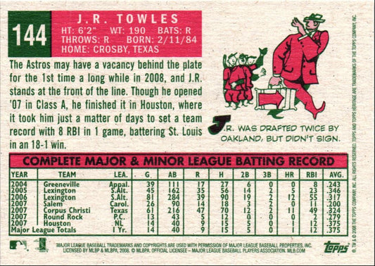 2008 Topps Heritage J.R. Towles