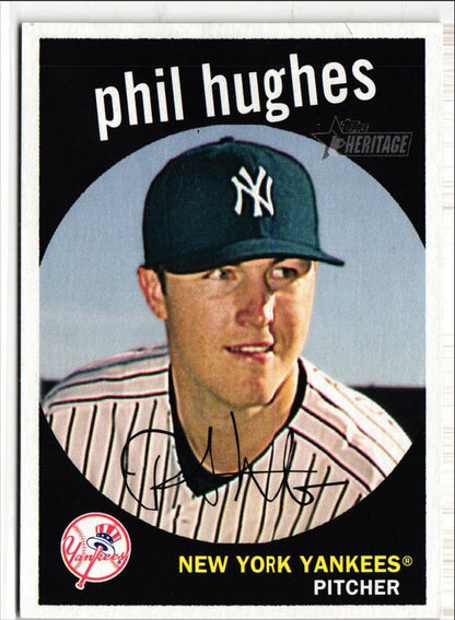 2008 Topps Heritage Phil Hughes