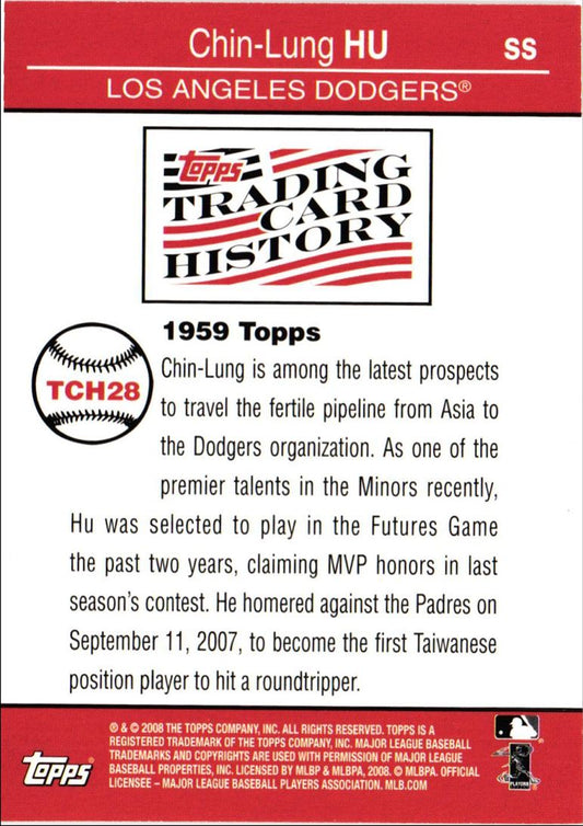 2008 Topps Trading Card History Chin-Lung Hu