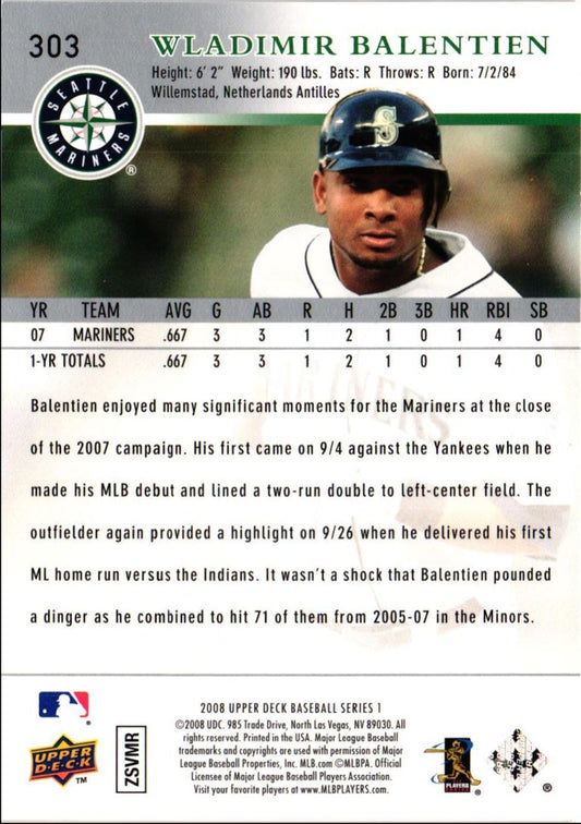 2008 Upper Deck Wladimir Balentien