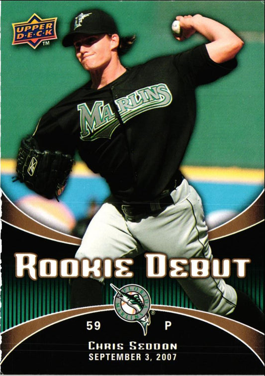 2008 Upper Deck Rookie Debut Chris Seddon