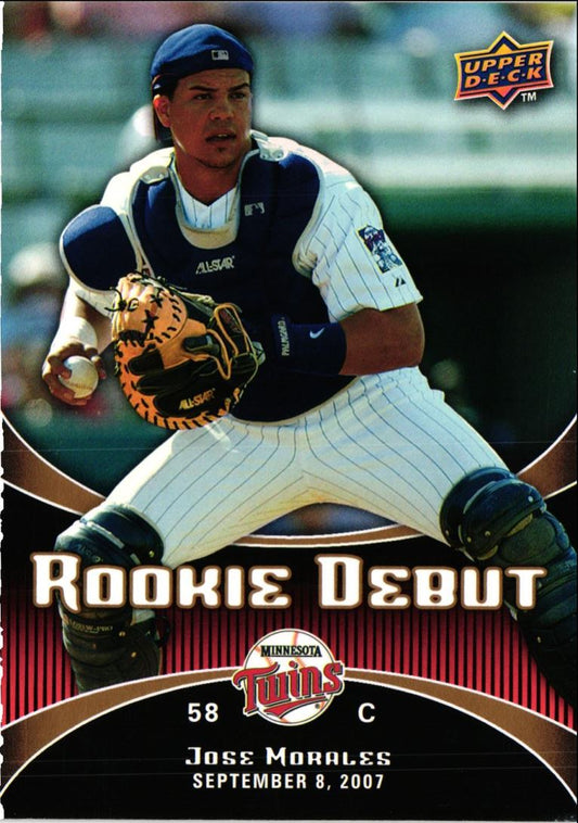 2008 Upper Deck Rookie Debut Jose Morales