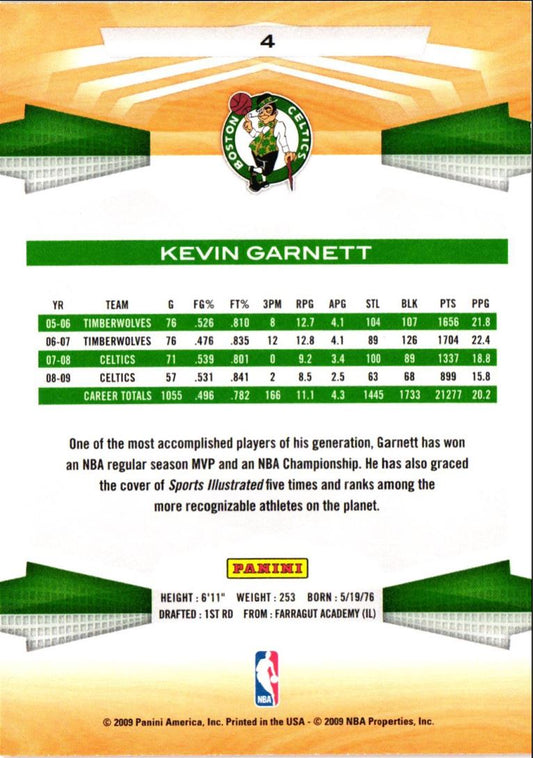 2009 Panini Kevin Garnett