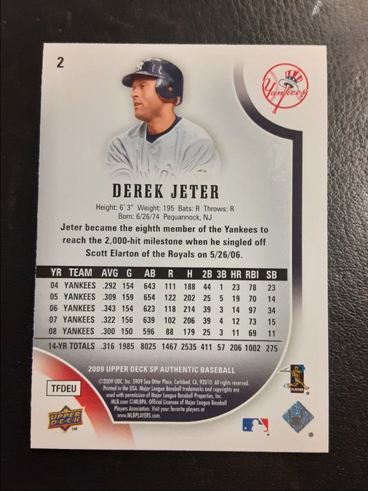 2009 SP Authentic Derek Jeter