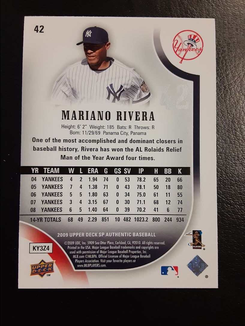 2009 SP Authentic Mariano Rivera