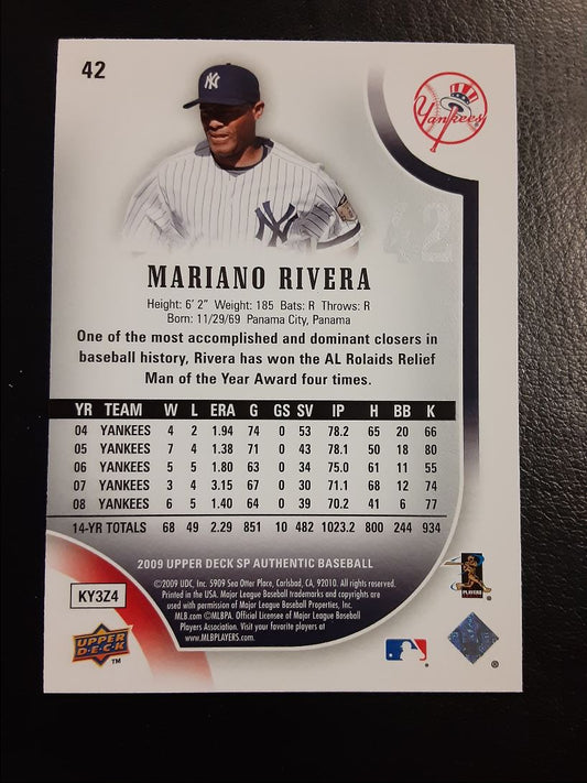 2009 SP Authentic Mariano Rivera