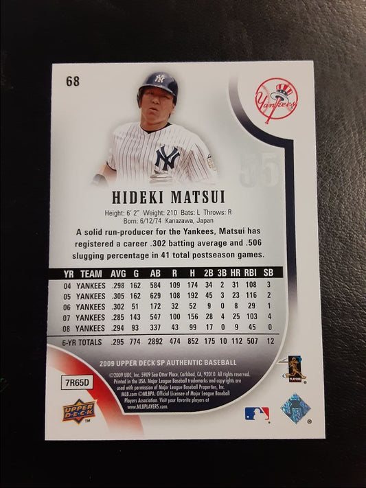 2009 SP Authentic Hideki Matsui