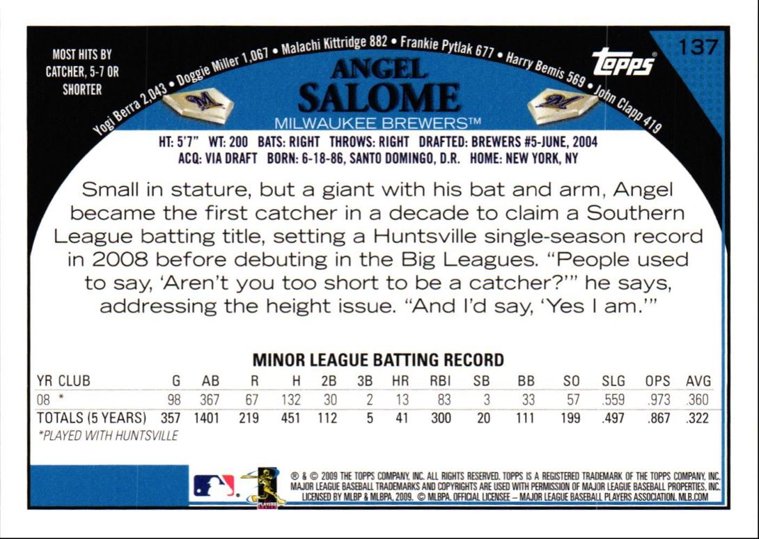 2009 Topps Angel Salome