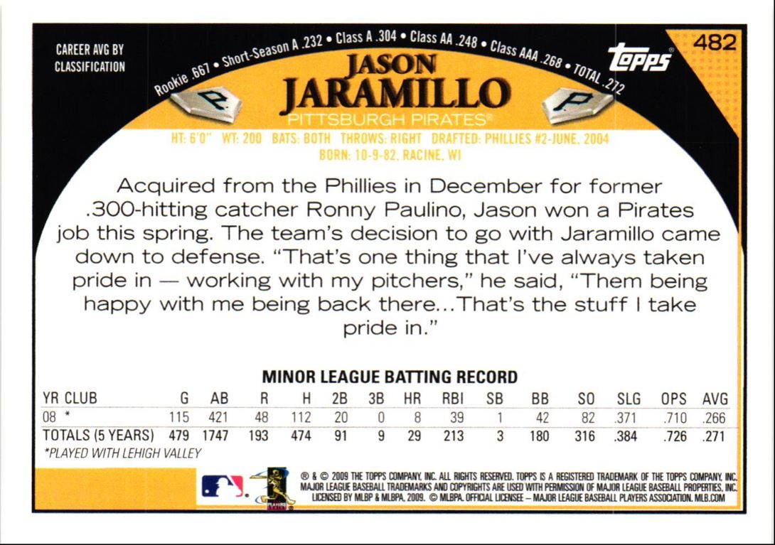 2009 Topps Jason Jaramillo