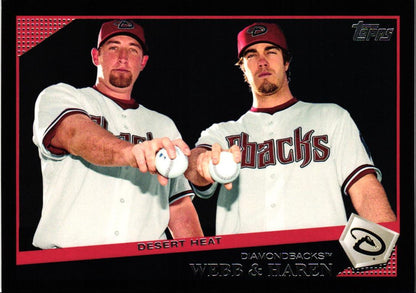 2009 Topps Black Brandon Webb/Dan Haren