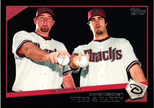 2009 Topps Black Brandon Webb/Dan Haren