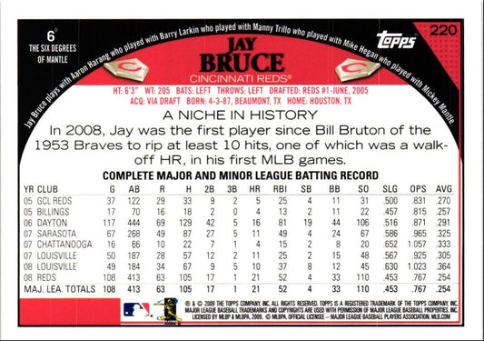 2009 Topps Black Jay Bruce