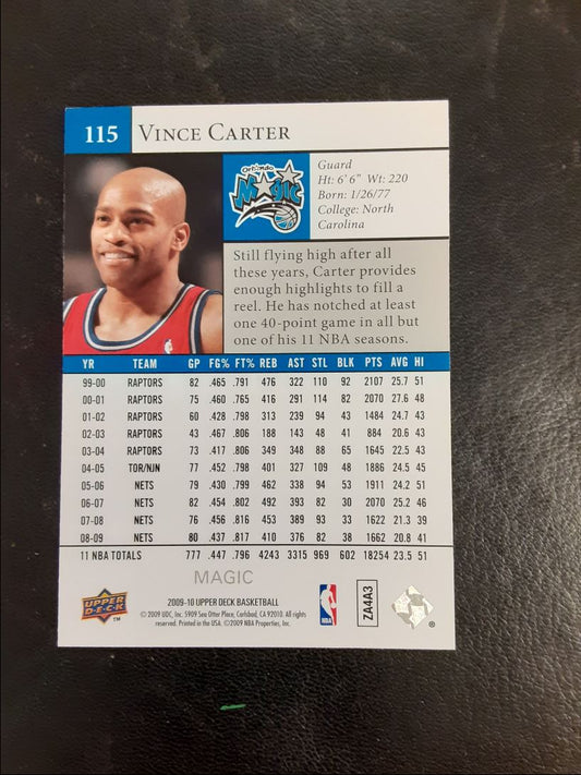 2009 Upper Deck Vince Carter