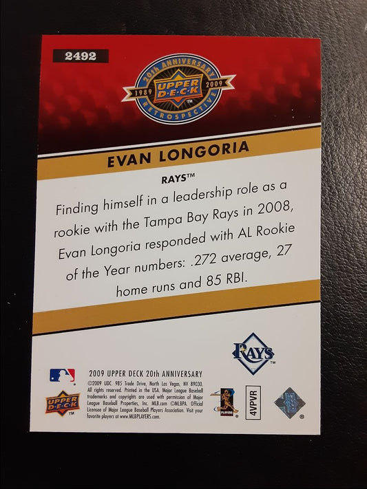 2009 Upper Deck 20th Anniversary Evan Longoria