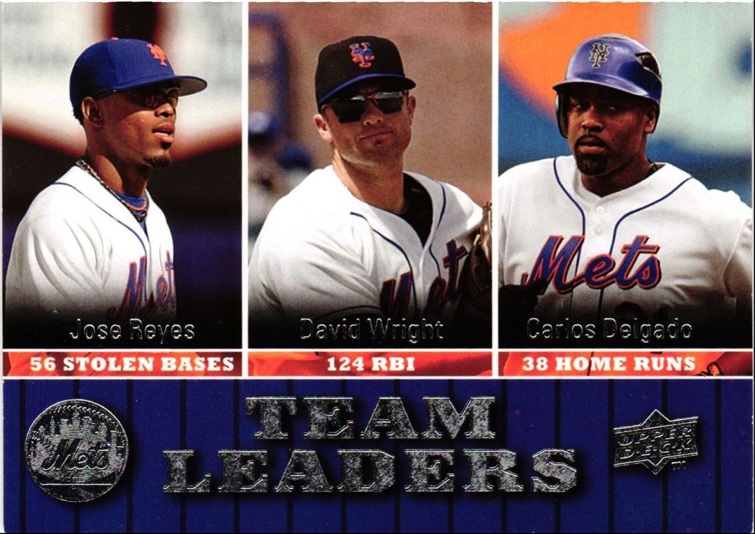 2009 Upper Deck Jose Reyes/David Wright/Carlos Delgado