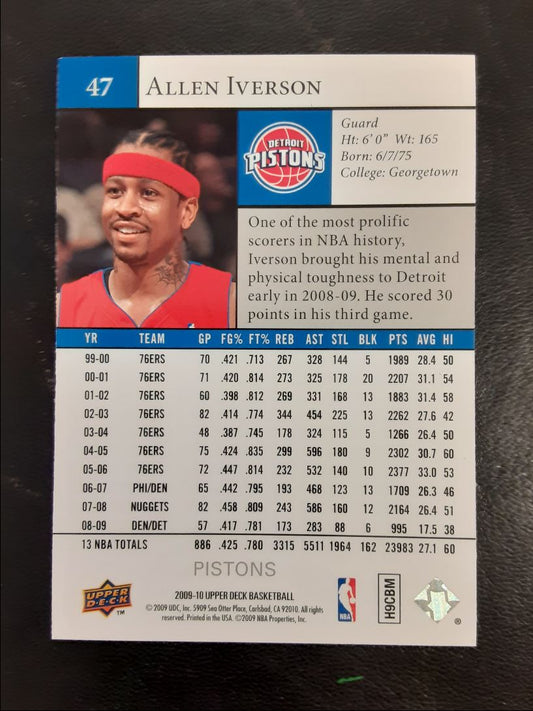 2009 Upper Deck Allen Iverson