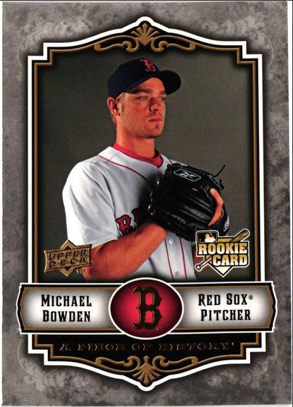 2009 Upper Deck A Piece of History Michael Bowden