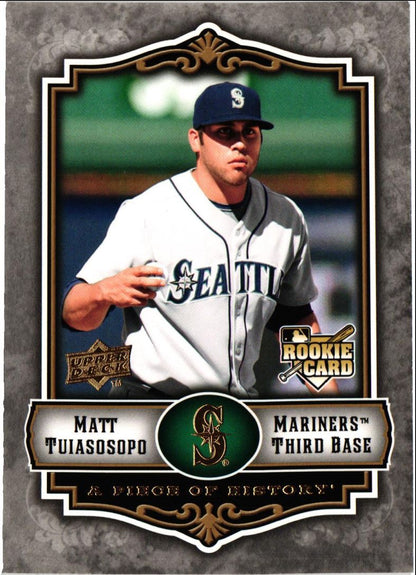 2009 Upper Deck A Piece of History Matt Tuiasosopo