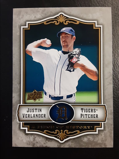 2009 Upper Deck A Piece of History Justin Verlander