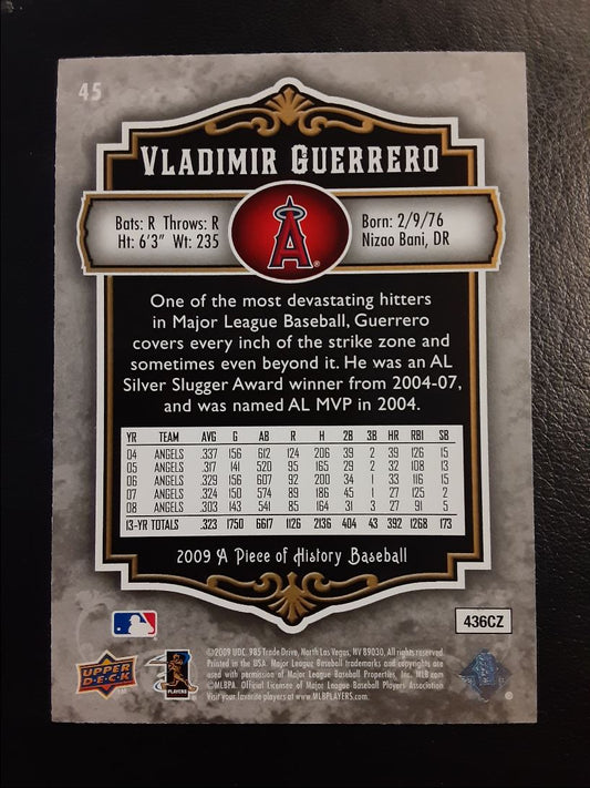 2009 Upper Deck A Piece of History Vladimir Guerrero