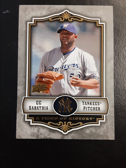 2009 Upper Deck A Piece of History CC Sabathia