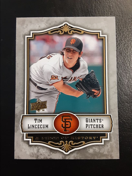 2009 Upper Deck A Piece of History Tim Lincecum