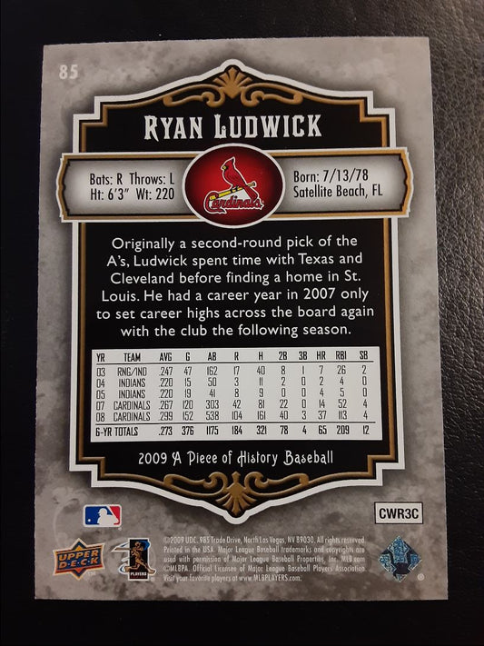 2009 Upper Deck A Piece of History Ryan Ludwick