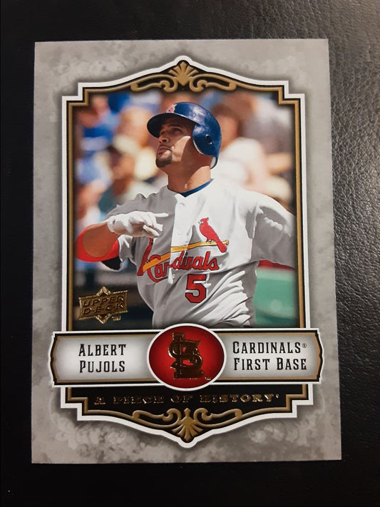 2009 Upper Deck A Piece of History Albert Pujols