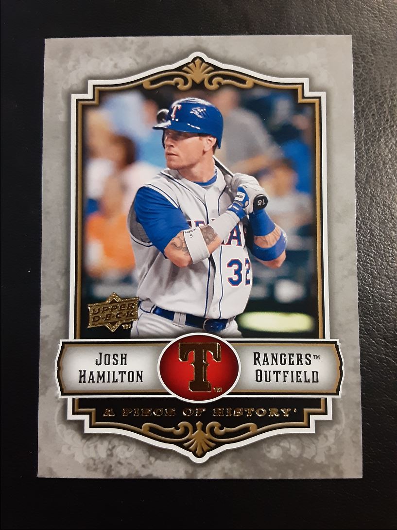 2009 Upper Deck A Piece of History Josh Hamilton