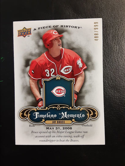 2009 Upper Deck A Piece of History Timeless Moments Jay Bruce