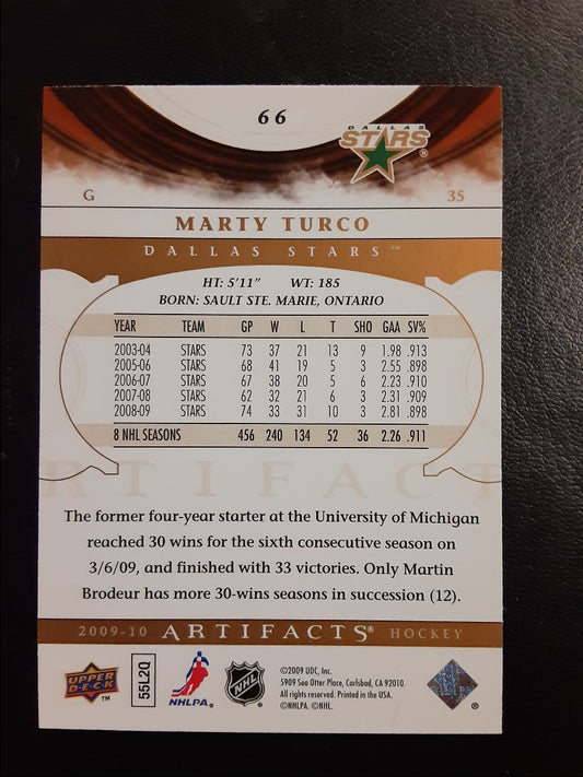 2009 Upper Deck Artifacts Marty Turco